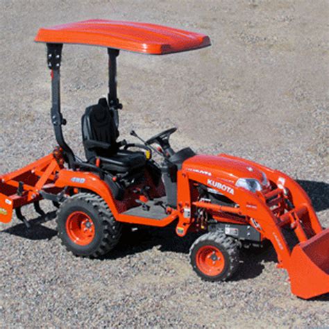Kubota V4321 Black Plastic Canopy Kubota V4321 Plastic Canopy Features Include Steel reinforced plastic canopy to protect against the elements; Requires Hard Cab Component Mounting Kit (77700-V4310A) The V4321 Black Plastic Canopy is available at Kooy Brothers, located at 1919 Wilson Ave. . Kubota bx canopy